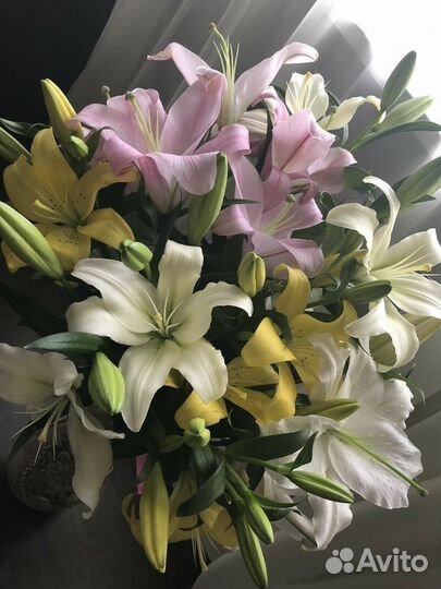 Лилии цветы букеты