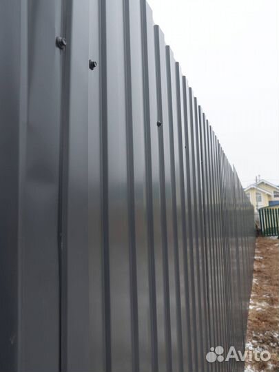 Заборы из профнастила доставка монтаж 1-2 дня