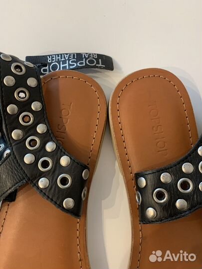 Сандалии кожаные topshop