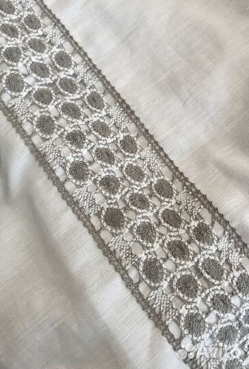 Комплект из льна с Кружевом (белый лён).г.Орша