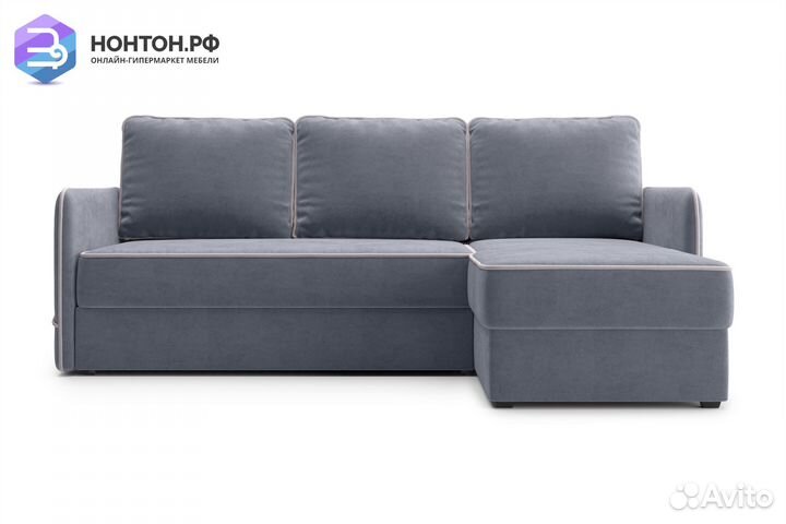 Диван угловой дельфин Энерджи темно-серый