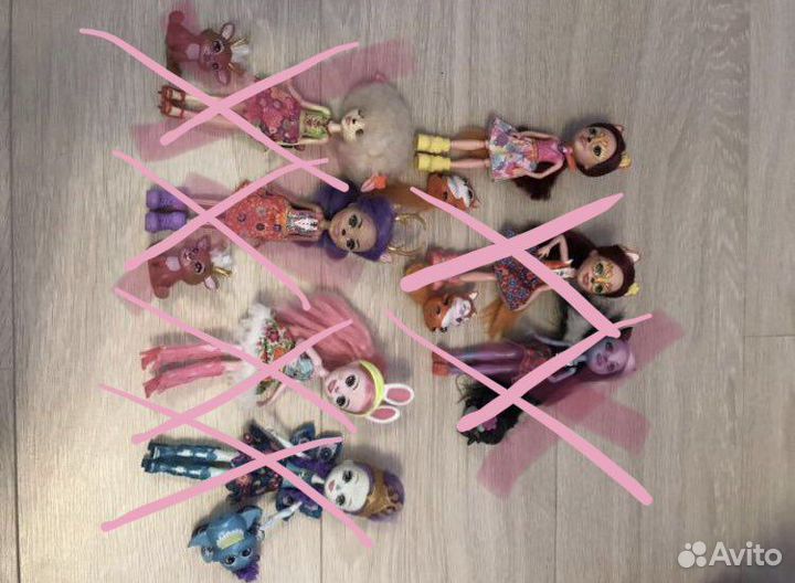 8.Enchantimals,кухня Demi star,куклы Winx