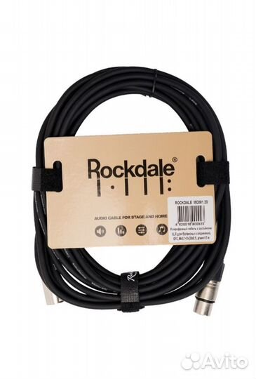 Микрофонный кабель xlr rockdale MC001.20