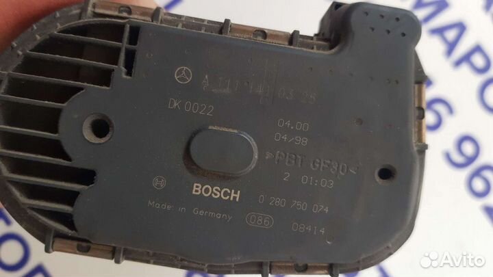 Дроссельная заслонка на Mercedes W203 m111