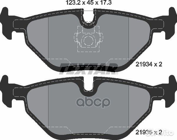 Колодки тормозные дисковые с противошумной плас