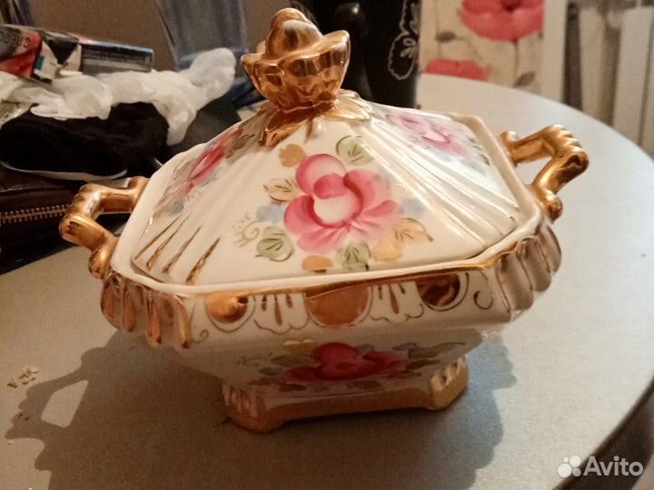 Конфетница гжель СССР