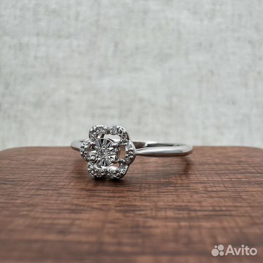 Кольцо с бриллиантами. Размер 18,5, №Z363124N2