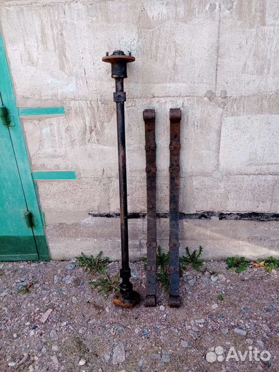 Ось с рессорами +2 диска для оси