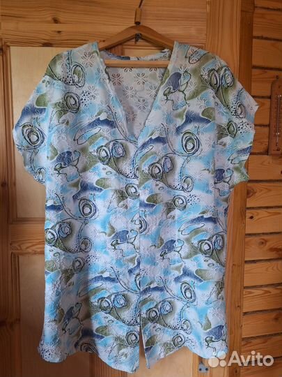 Летние футболки и платье р58/60/62