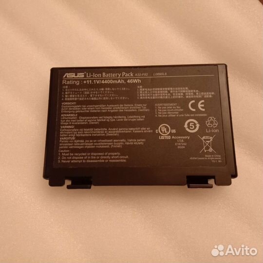Аккумулятор a32-f82 Asus K40 K50 K70 F82 X5