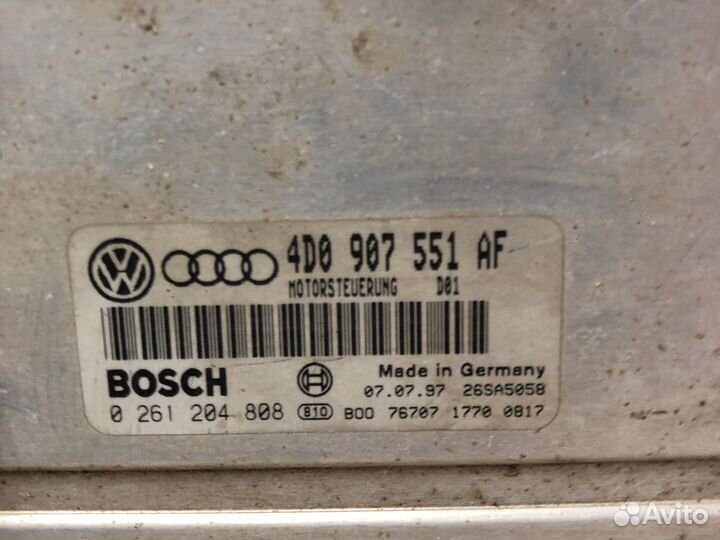 Эбу двигателя 4D0907551AF на ауди А4 8Д Б5