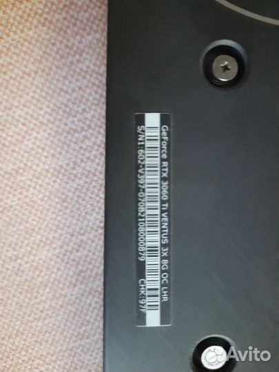 Видеокарта msi rtx 3060ti