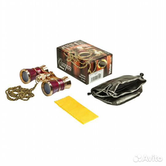Бинокль театральный лак и золотое напыление