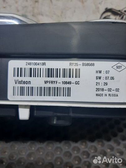 Щиток приборов Renault Logan 2 K4M2845 2018