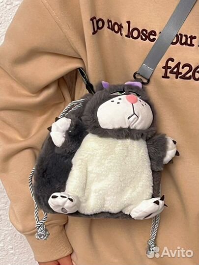 Сумка шоппер плюшевая детская