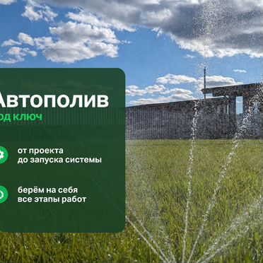 Автополив газона Уход за газоном Капельный полив