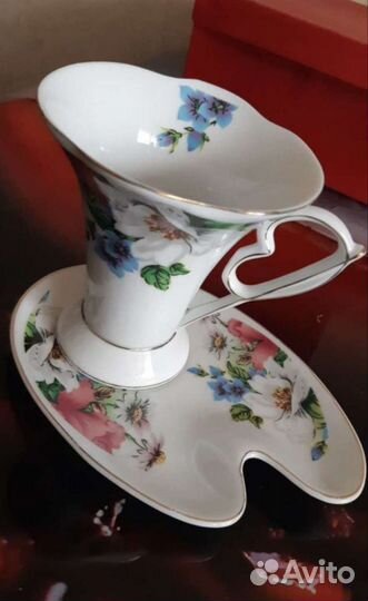 Маленькие розеточки, чайная пара, лимонница