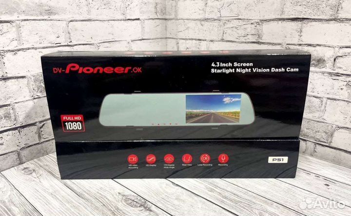 Автозеркало видеорегистратор авто регистратор