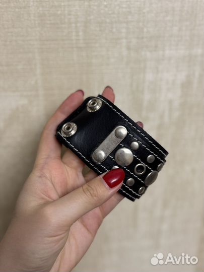 Кожаный мужской браслет