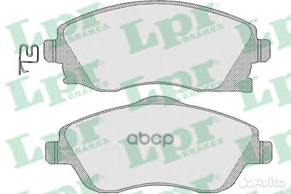 Колодки тормозные дисковые 05P1004 Lpr