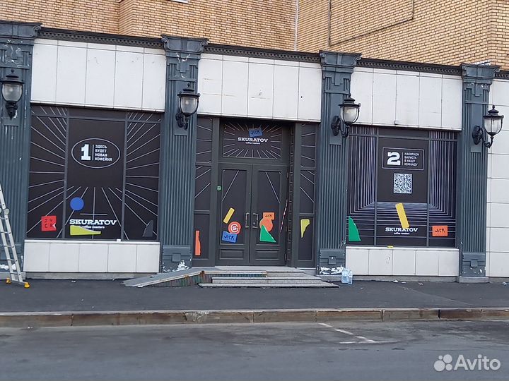 Монтаж плёнок,баннеров,прессволлов