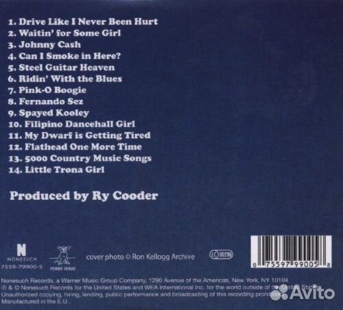 Ry Cooder - I, Flathead (1 CD)
