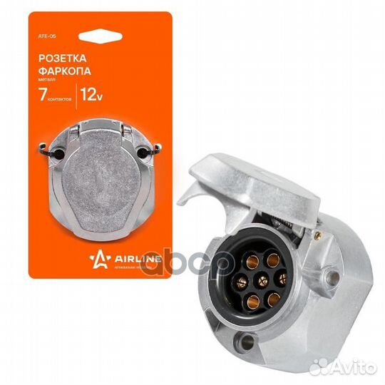 Розетка фаркопа 7 контактов металл A1509002; A