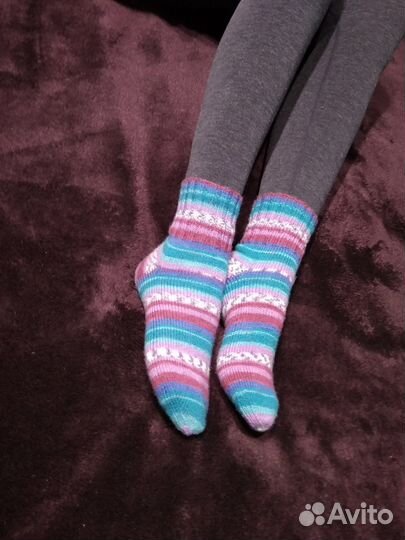 Носки шерстяные вязаные, размер 36 - 37, новые