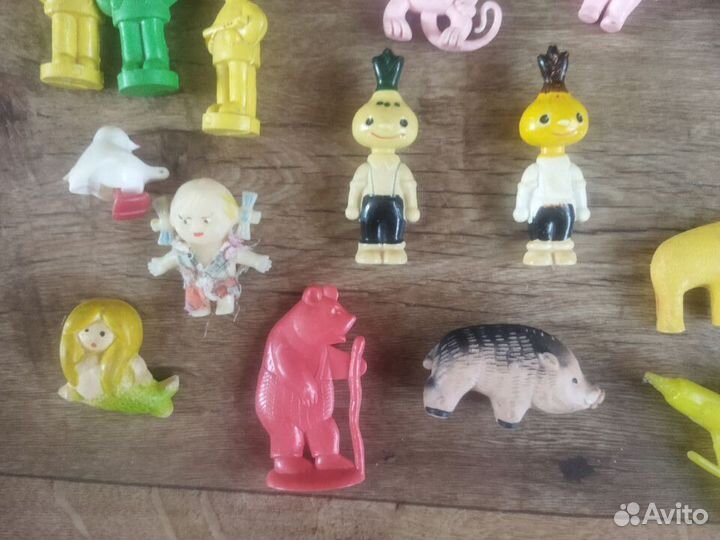 Игрушки СССР колкий пластик литая резина