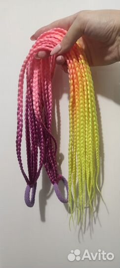 Афрохвост на резинке. Афро резинка