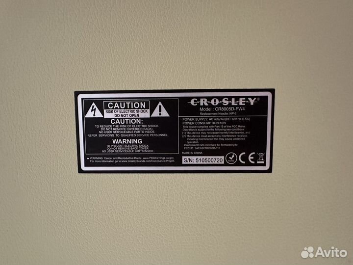 Виниловый проигрыватель crosley cr8005d-fw4