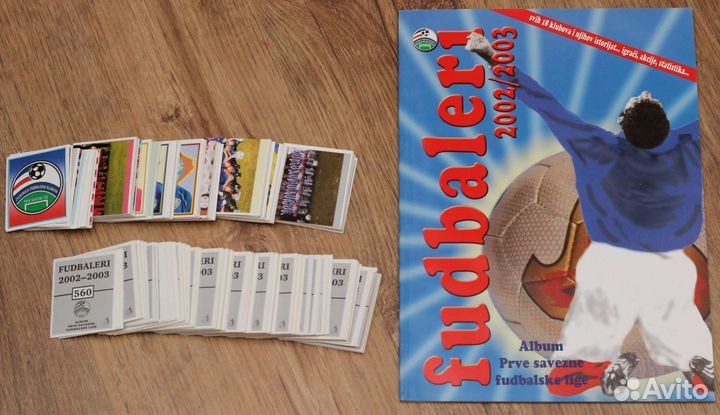 Коллекция стикеров Сербской Футбольной Лиги 2002г