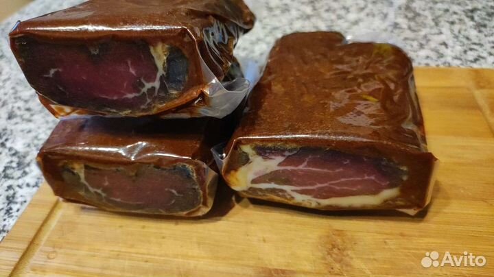 Домашняя бастурма, суджух, язык говяжий бастурма