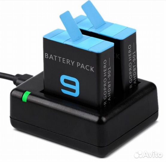 Компактная зарядка KingMa на 2 акб GoPro 11