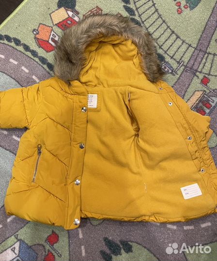 Зимняя куртка Zara baby 80