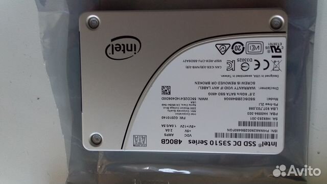 Б/У SSD накопитель Intel ssdsc2BB480G601