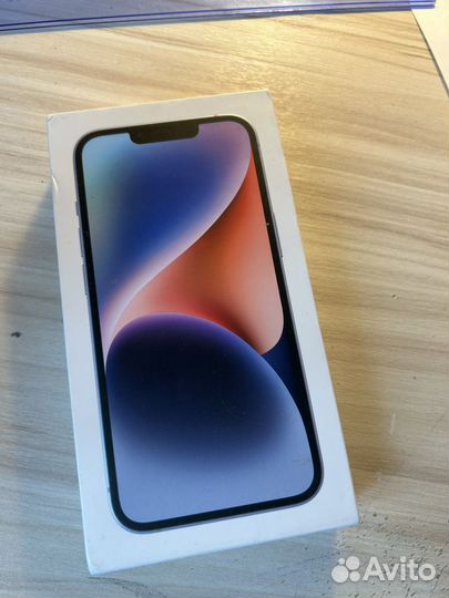 Коробка от iPhone 14 128 синий