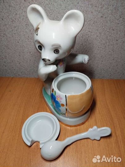 Мишка лакомка Дулево Фарфор СССР