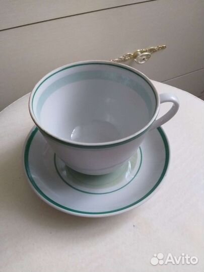 Чашка с блюдцем дулёво (клеймо)