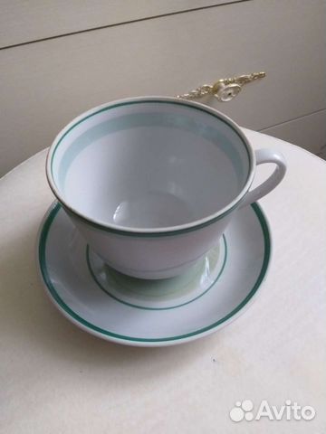 Чашка с блюдцем дулёво (клеймо)