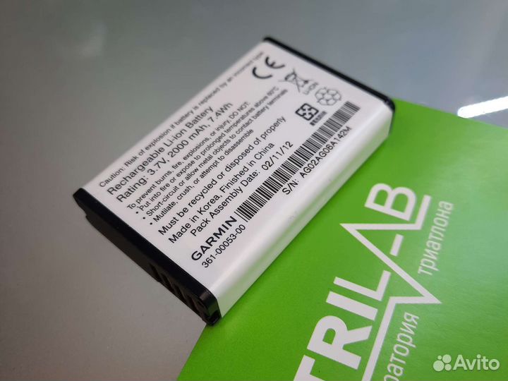 Бу акб Garmin Li-ion 3.7V, 2000 mAh (В разряде)