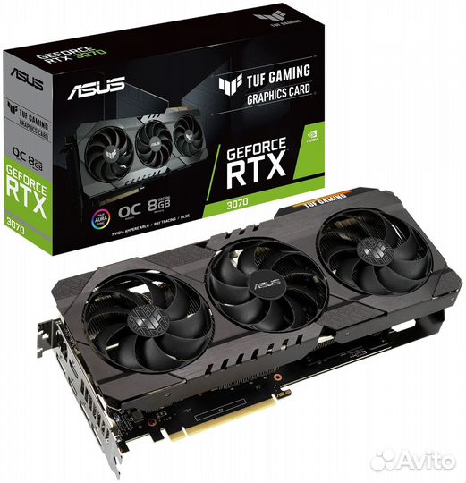 Видеокарта asus TUF Gaming GeForce RTX 3070 OC 8GB