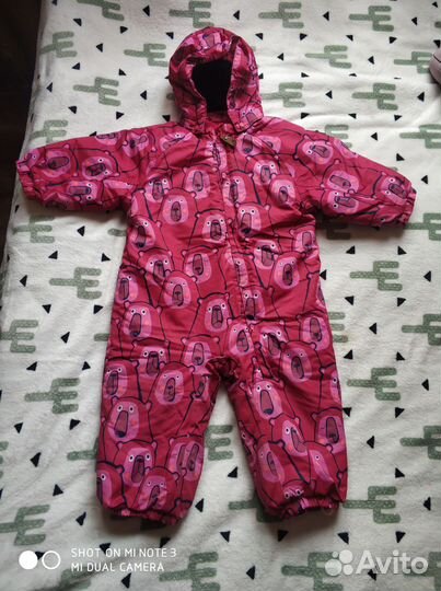 Зимний комбинезон для девочки 86