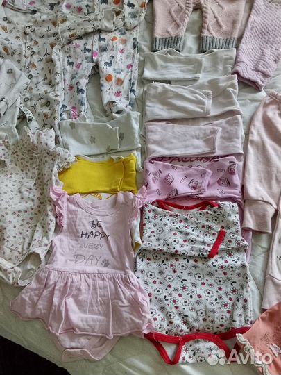 Вещи на новорожденную девочку 56 -62