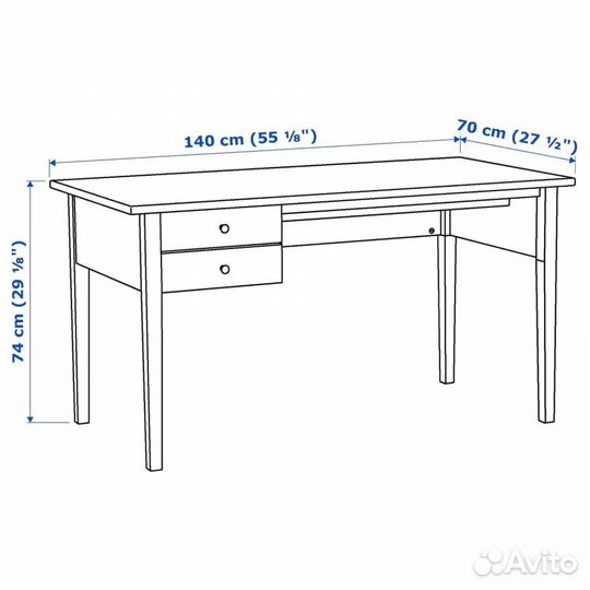 Письменный стол IKEA аркельсторп