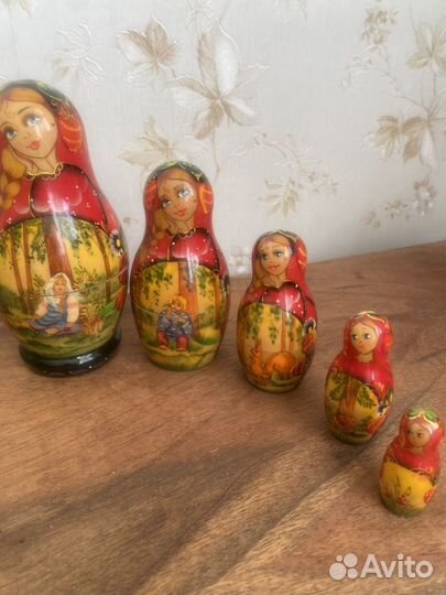 Матрешка 5 мест 13см