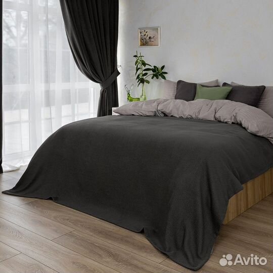 Покрывало-плед ламия эспрессо новое