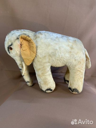 Мягкая игрушка «Полосатый слон», плюш, солома