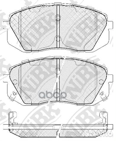 Колодки тормозные дисковые перед KIA sporta