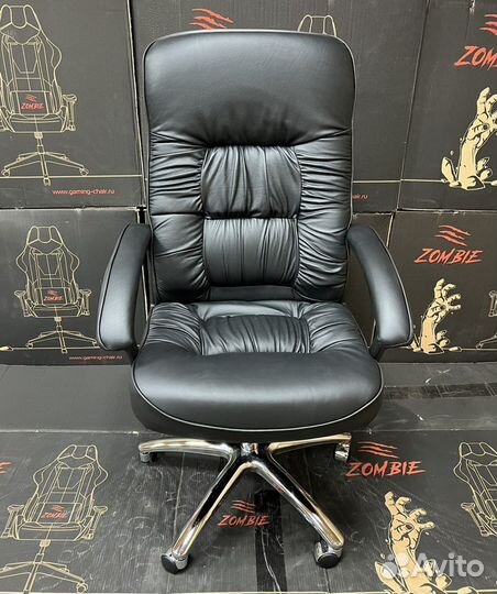 Кресло руководителя из натуральной кожи